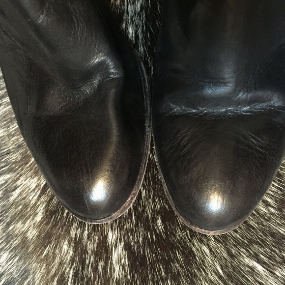 Leather and suede Frye ankle boots 10M - Picture 4 of 6